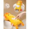 Soft Plush Stuffed Animal Teething Toy for Babies with Cracker Paper Teether and Texture Designs for Newborns Comfort