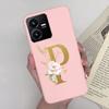 Flower Letters Case For Vivo Y22 2022 Y22S Matte Silicon Soft TPU Back Phone Cover For VivoY22 Y 22 22S Case Funda Bumper Shell