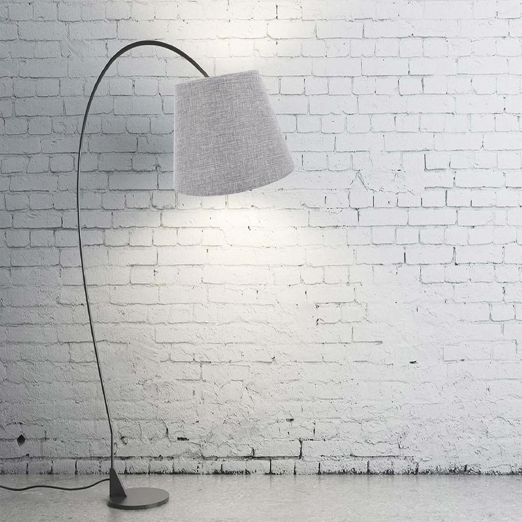 BESTOYARD Grey Cylindrical Cloth Lampshade for Table & Floor Lamps