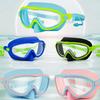 Dětské plavecké brýle proti úniku Šnorchl Ochrana obličeje s krytem nosu a elastickým páskem Proti zamlžování UV ochrana Plavecké brýle pro chlapce dívky věk 3-15