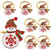 Christmas Santa Claus Napkin Rings Set of 8, Xmas Napkin Rings for Dining Table Setting, Dinner Tables Rings for Weddings, Family, Christmas,
