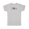 Cadeau T-shirt : Libië Vlag Kleuren Libische Reizen Expat Land Minimalistisch