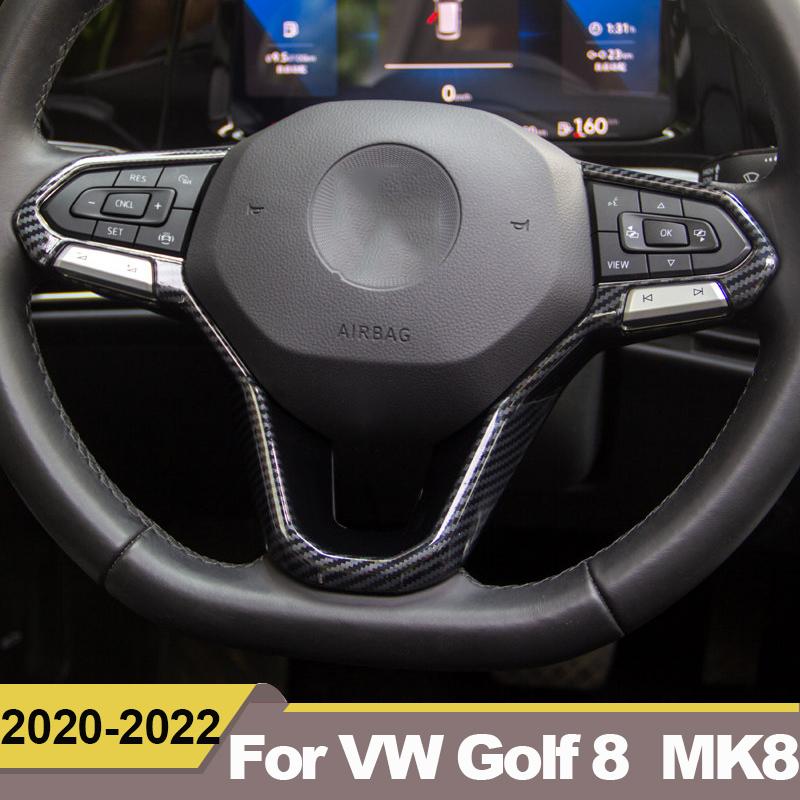 Für Volkswagen VW Golf 8 MK8 2022 Auto lenkrad Taste rahmen Abdeckung Borte Auto Styling Innen Zubehör