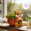 Easy Releasing Squirrel Silicone Mold Planter Molds Suitable for Creating Unique Resin Crafts and Decorative Holders