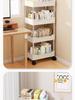 Multi-Layer Movable Storage Rack for Bathroom, Kitchen, or Bedroom