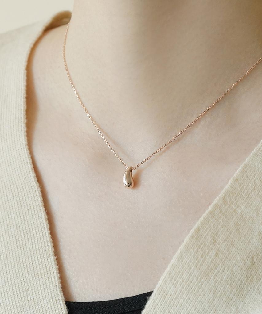 Alleun Silver 925 Teardrop Chain Silver Necklace