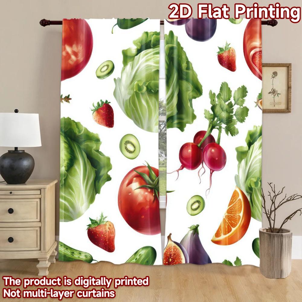 2D Flat Photography Backdrop Scene Tapestry Colorful Fruits and Vegetables 100% Polyester Family Party Perfect for Suitable