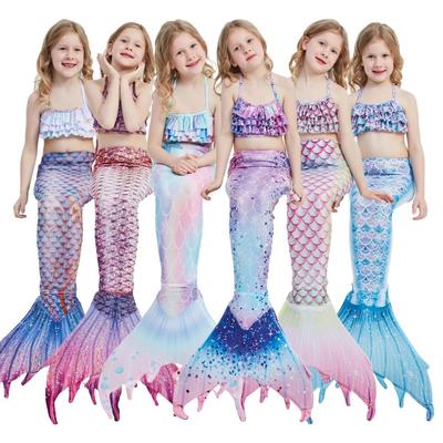 Children's Mermaid Princess Swimsuit Costume with Tail - New Style for Girls