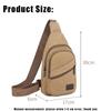 Men's Canvas Crossbody Bag Wear-Resistant Outdoor Fashion Sports Bags for Man Black Male Casual Shoulder Bag Travel Satchel