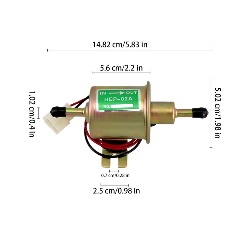 Universal Car External Electronic Fuel Pump 12V Low Pressure Diesel Petrol Gasoline  Low Pressure Carburetor Engine Pump