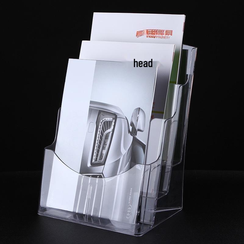 A4 Acrylic Three-Layer Brochure and Leaflet Display Stand