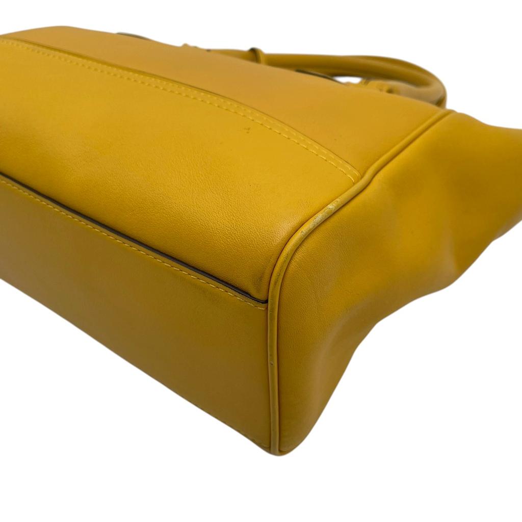 Used COACH Handbags and Carryalls Legacy Legacy Leather Candace CarryallHandbag yellow leather Women