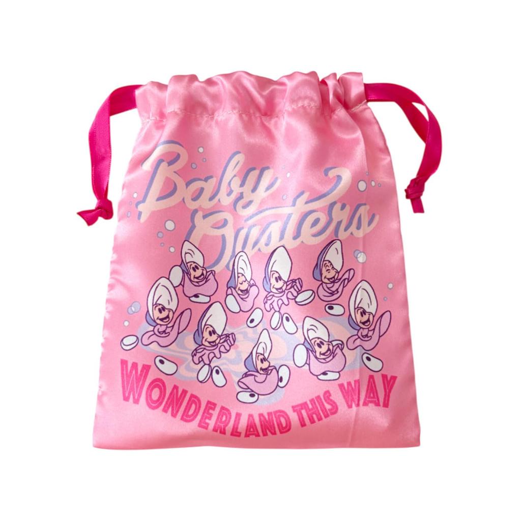 Small Planet Disney Ribbon Drawstring Bag Alice In Wonderland/Young Oysters/Step