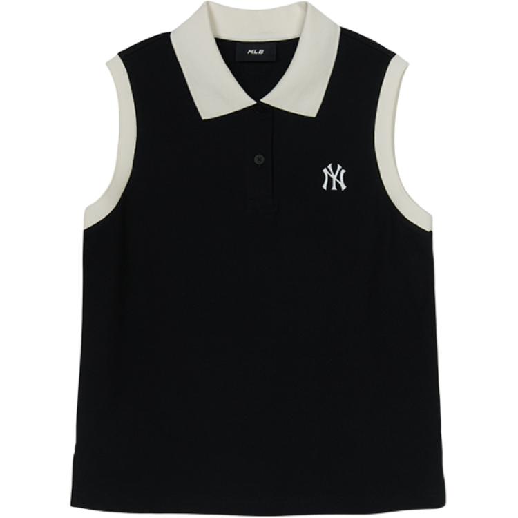 

New MLB New York Yankees SS25 Polo Shirt Women s Black 3FPQB0353-50BKS S