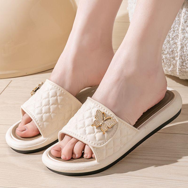 Women's Outdoor Slippers with Bow Tie for Summer New Fashion Non Slip and Cool Slippers for Outdoor Wear