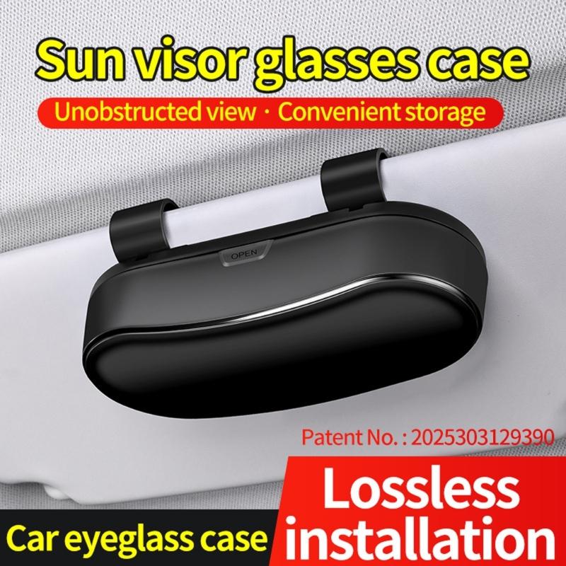 Schutz-Aufbewahrungsetui für Brillen Auto SUV Sonnenblenden Sonnenbrillen-Aufbewahrungsetui Sonnenblenden Brillenhalter Etui Organizer Box
