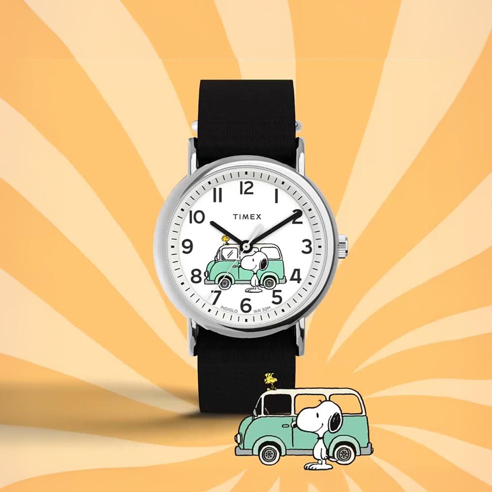 [Timex] Peanuts Weekender Snoopy Woodstock Unisex Wristwatch 38mm TW2Y11800
