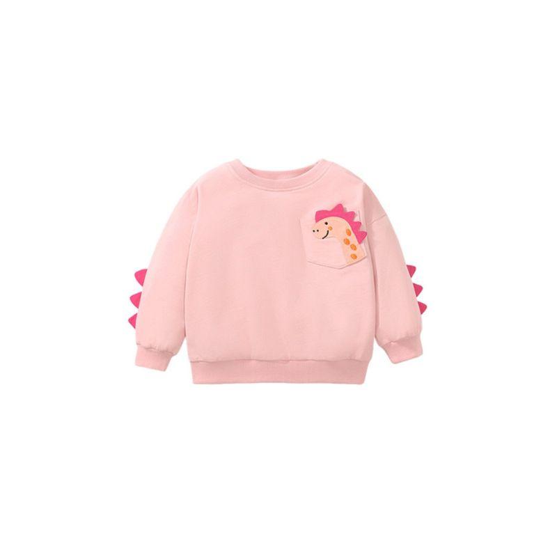 and Winter Girls' Sweatshirts, Spring and Autumn Clothing, 2025 New Style, Stylish Pure Cotton Baby Girls' Children's Clothing, Long-Sleeved Tops