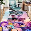KPop Demon Hunters Pattern Rug, Indoor/Outdoor Mat, for Picnic, Gameroom, Bedroom, Office, Living Room, Home Decor Carpet, Birthday Gift