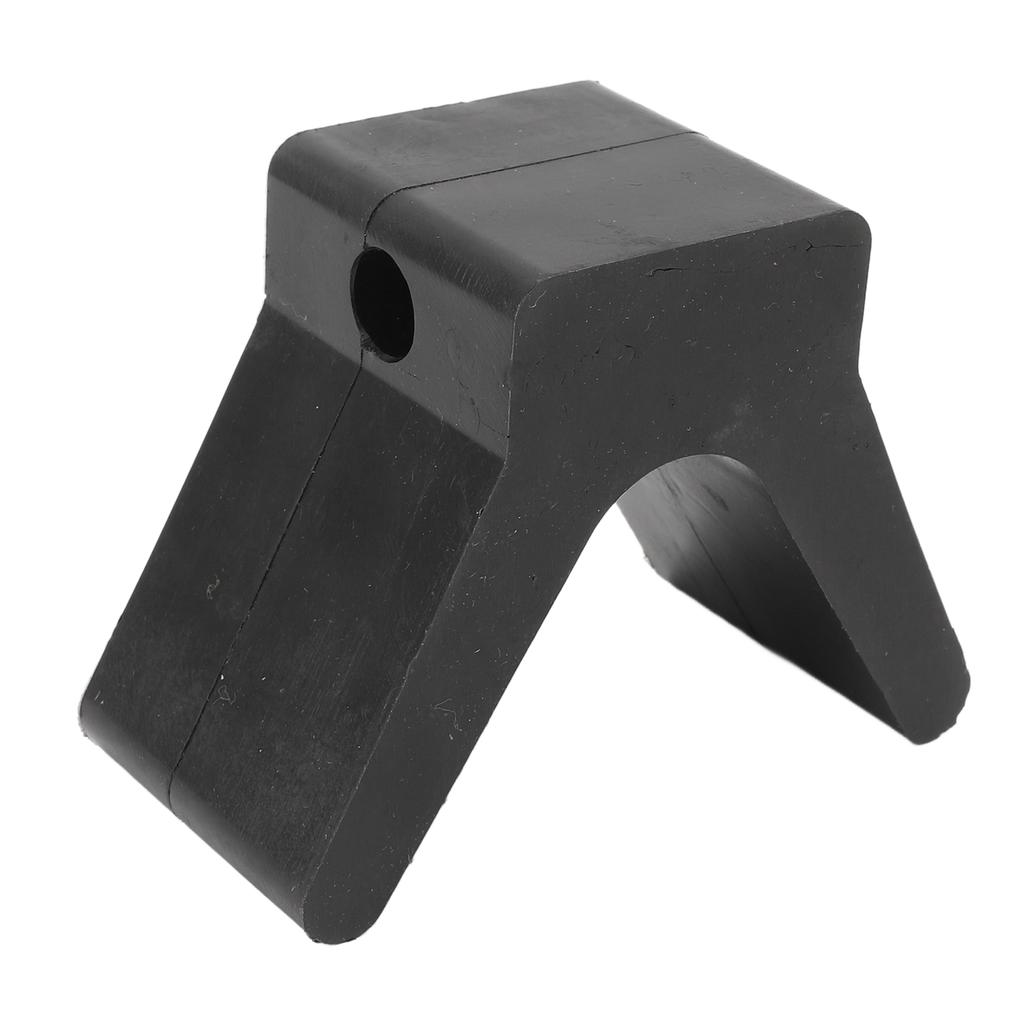 2 Inch Boat Trailer Bow Stop V Style Rubber Enables Your Boat To Secure Tightly with Trailer Black