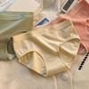 5Pcs Mid Waist Seamless Briefs Cotton Crotch Underwear for Women Soft Solid Color Panties  Girl