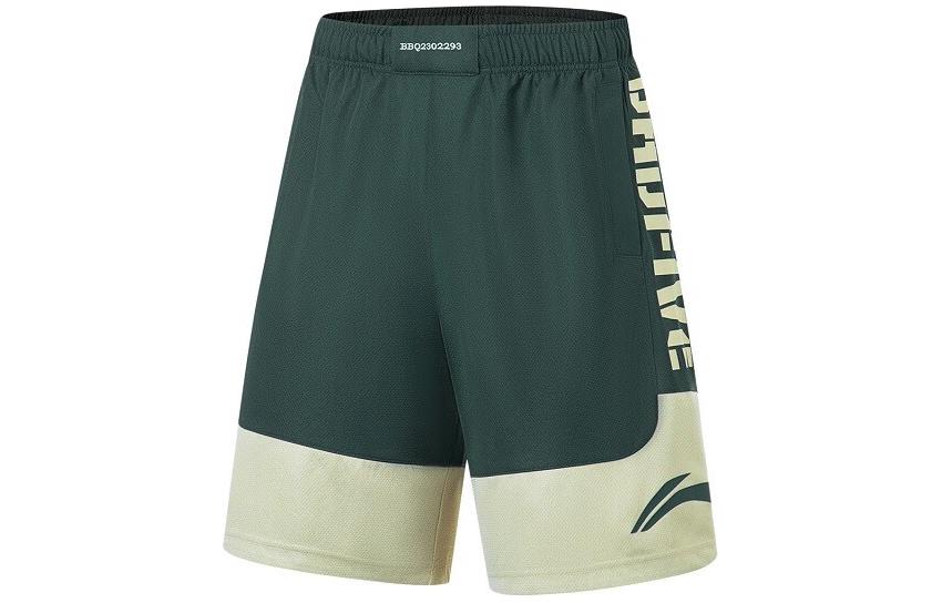 Шорты для баскетбола Li Ning Badfive Мужские Чесночный Зеленый Пена Хаки AAPT067-2 S