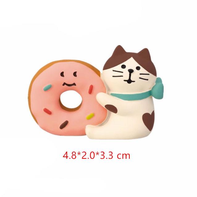 Japanese Cat Zakka Miniature Bread & Coffee Shop Resin Decor