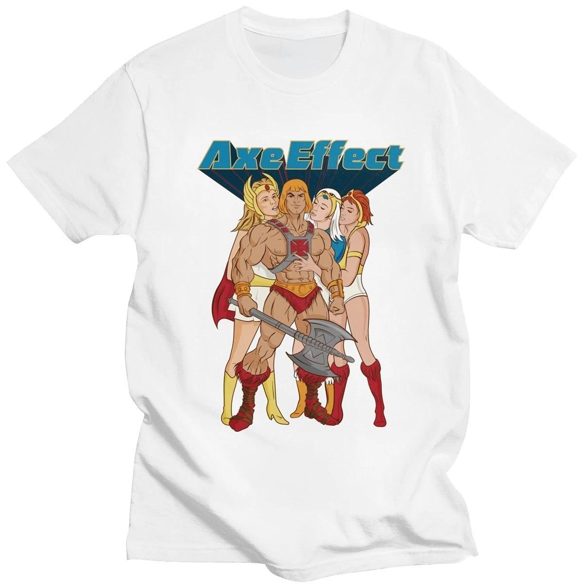 

Футболка унисекс с надписью «Он-унисекс и мастера вселенной» Футболка с короткими рукавами Повседневная футболка с эффектом топа 3XL