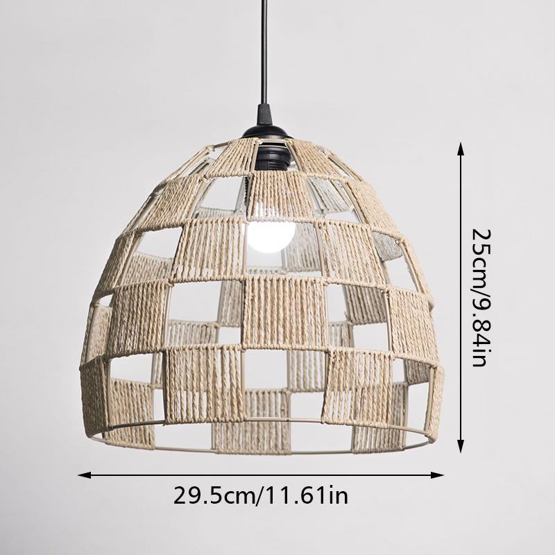 

1 шт. Плетеный абажур ручной работы, светильник, подвесной абажур, бохо, бумажный шнур, доступно несколько вариантов