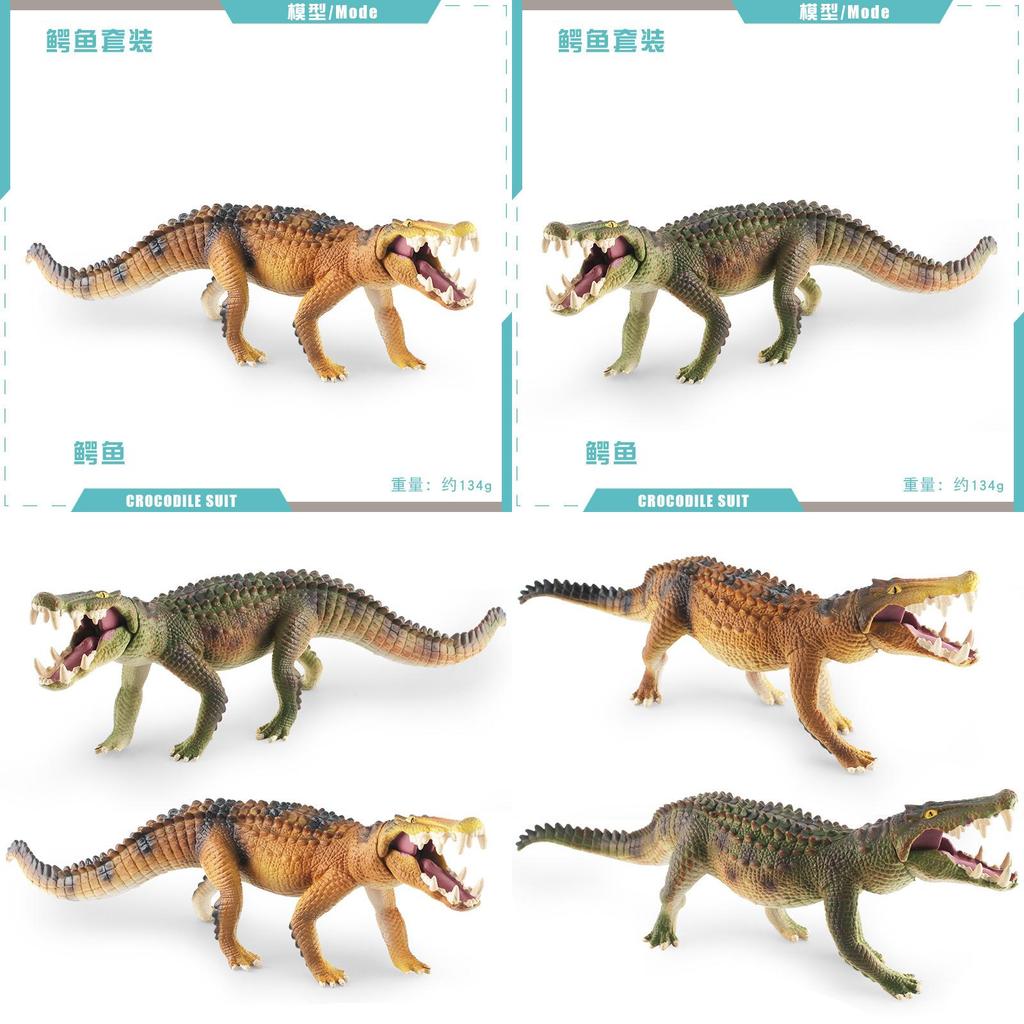 Figurine Exquisite Crocodile Made Of Durable Pvc Perfect For Kids Learning And Display Home