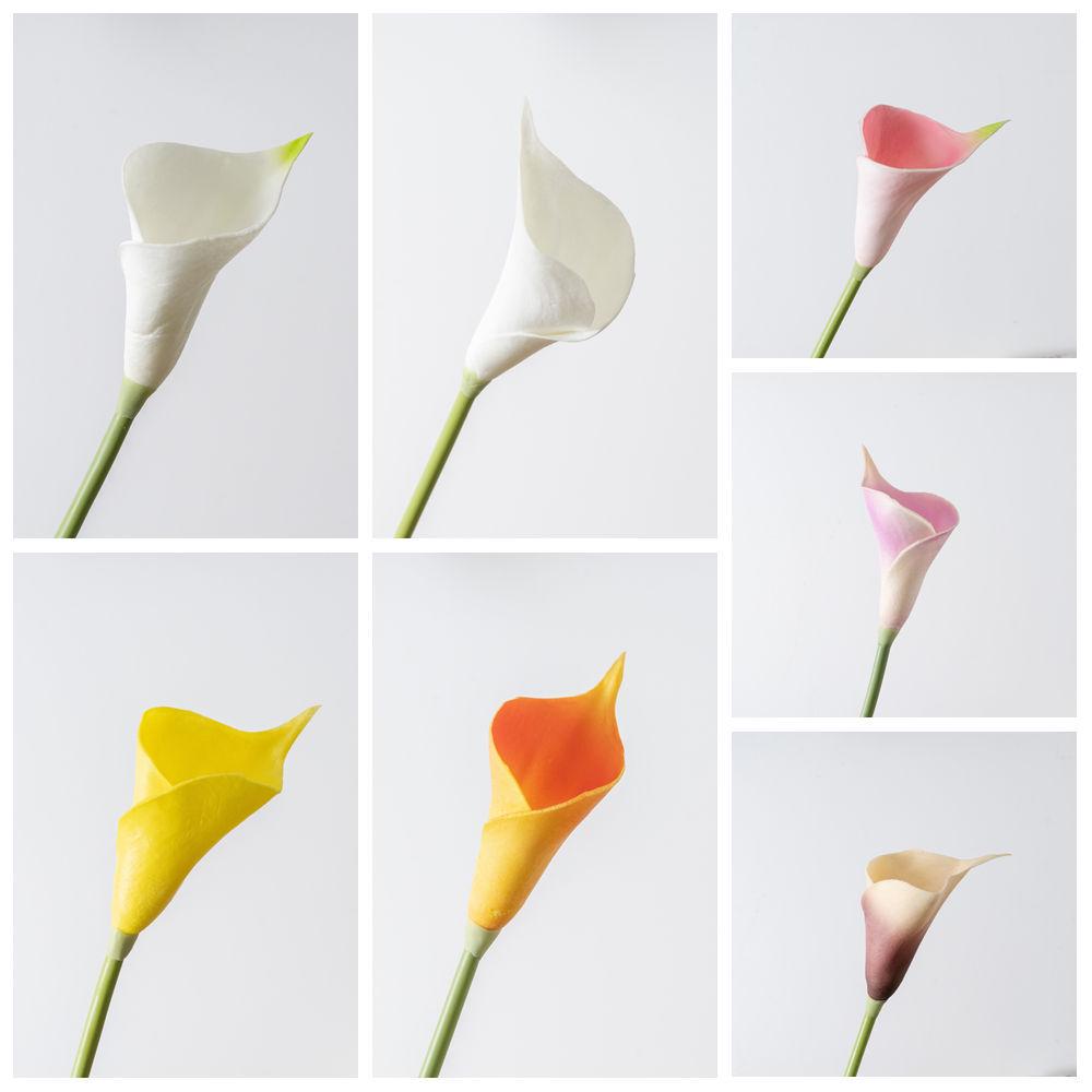 INS Style PU Calla Lily Simulation Flower for Home and Wedding Decor - MW01512