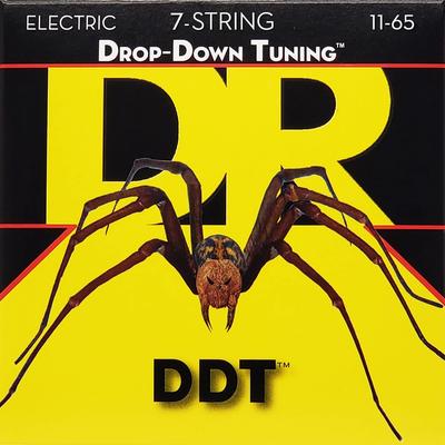 DR Strings Elektrik Gitar Telleri 7 Telli AKORT Nikel (D-R) AÇILIR KAPANIR .011-.065 DDT7-11 [ ]
