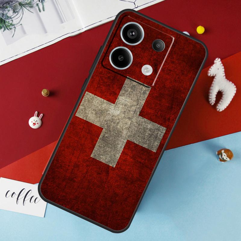 

Швейцария Чехол с флагом Швейцарии для Xiaomi Redmi 13C 12C 10C 9C 10A Redmi Note 11 9 10 12 13 Pro 9S 10S 11S 12S Чехол Redmi 9C