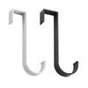 Organizer Rack Free Punching Cabinet Cupboard Hook Sturdy Z Shape Back Cabinet Door Hook Anti-Rust for Towel Cloth Bags Sundries