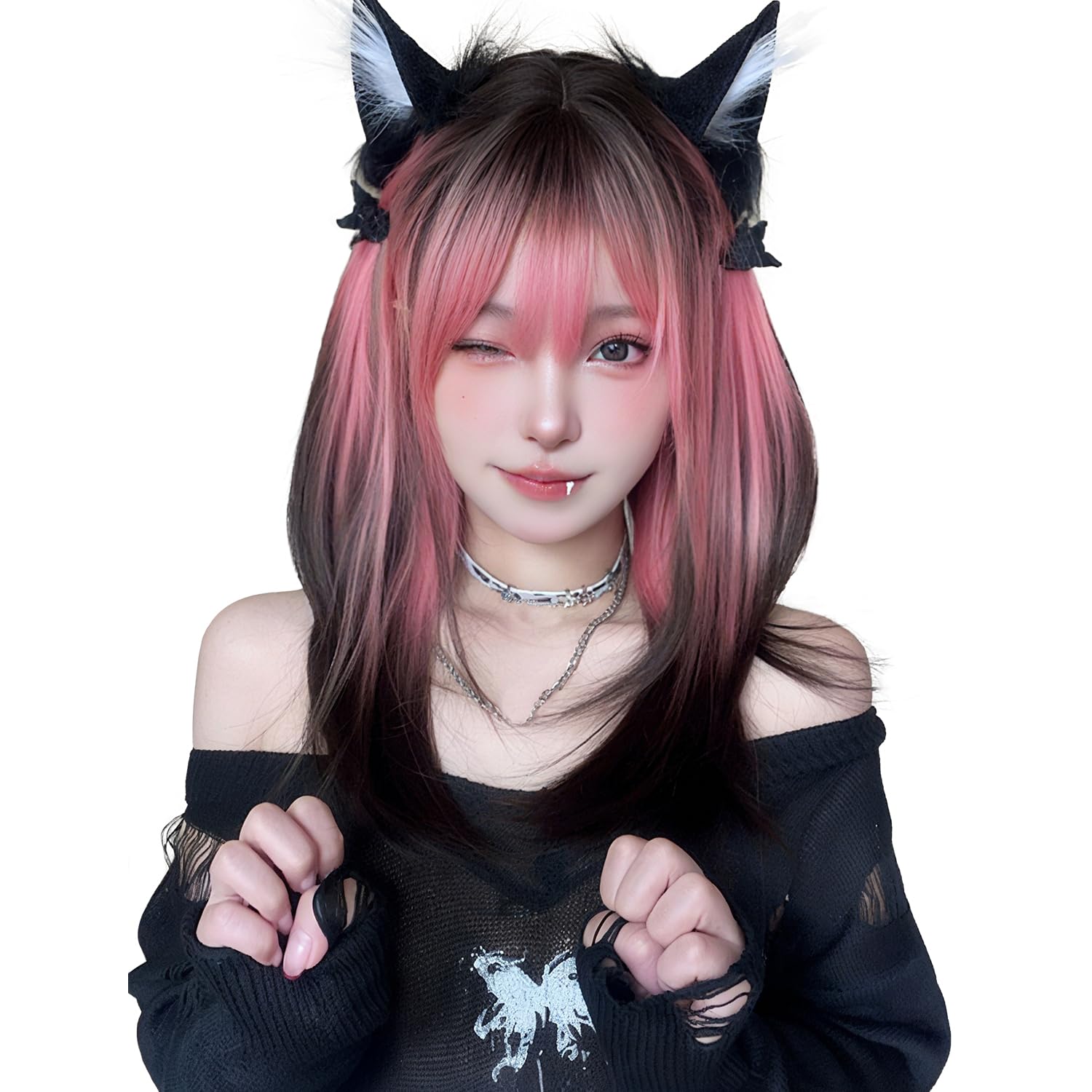 

Sofeiyan Длинный прямой парик с градиентным внутренним париком во всю голову для повседневного естественного использования, с маленькой сеткой и расческой в комплекте x Цвет, Косплей, Использование, Незаметный,