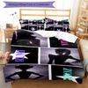 KPOP Hunter 3-teiliges Bettwäsche-Set Bettbezug Verschluss Enthält 1 Bettbezug & 2 Kissenbezüge für Alle Jahreszeiten Schlafzimmer Zuhause Wohnheim Dekor