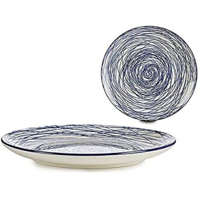 Assiette - Vessia - Plat - Multicolore - 24x24 cm - 1 pièce