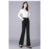 Elastic Waisted and Slightly Flared for Women's High Waist Slim Casual and Versatile Thin Style Fashionable Suit Flared Pants