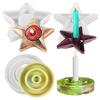 Star Round Aromatherapy Candlestick Plaster Drop Mold Holiday Table Decoration