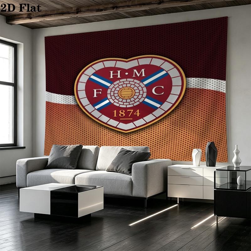 Heart of Midlothian Printed Tapestry – Wall Hanging for Bedrooms, Dorms, and Home Decor