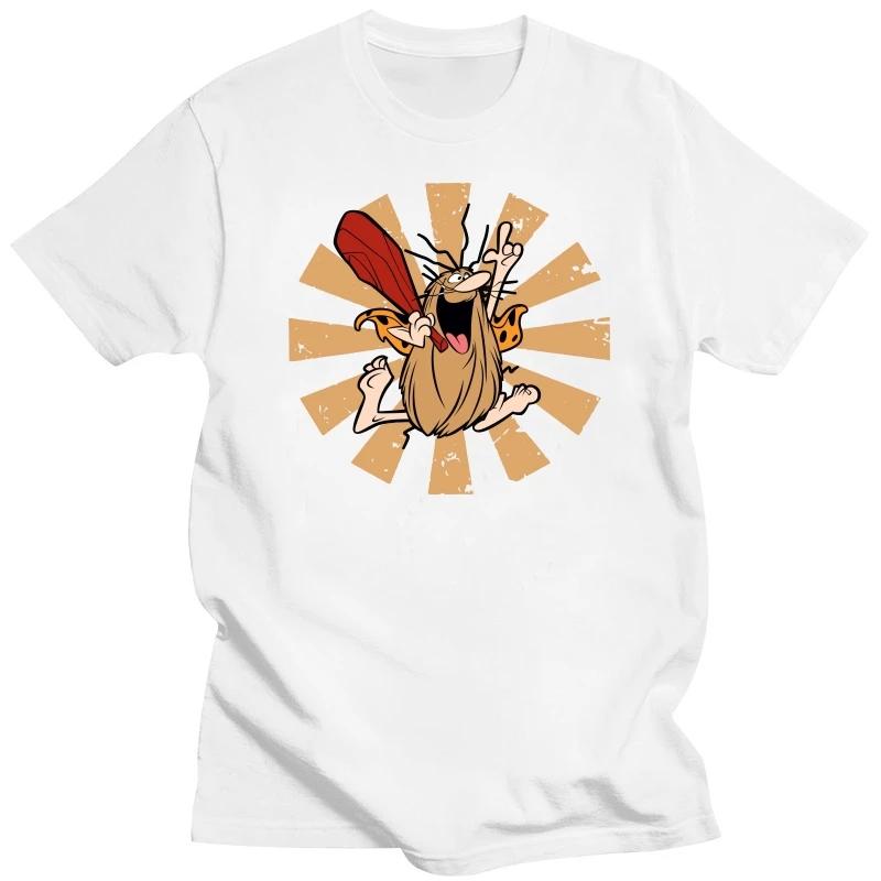 

Капитан Пещерный человек Кейви Мультфильм 1980-х Креативная футболка для мужчин Ретро Японская с круглым вырезом Базовая футболка Подарки на день рождения Топы 6XL XXXXXL серый