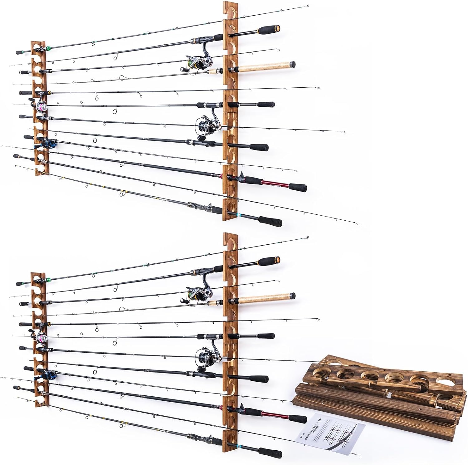 

Goture Rod Stand Instruction Manual Natural Solid Fishing Rod Storage Rod Rest Compact Rod Stand Wooden Fishing Rod Rack Fishing Rod Display Rack