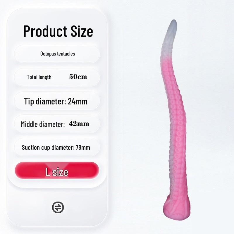 Octopus Silicone Anal Plug: Suction Cup Training Dilator & Whip