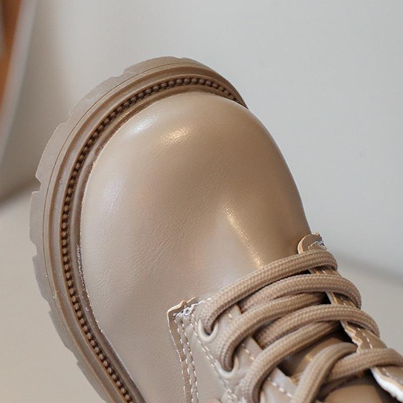 Fashion Girl Shoe 2025 Autumn New British Style Child Boots Simple and Versatile Girl Ankle Boots Soft Sole Anti Slip Boys Shoes