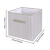 1PC Cube Storage Bins for Clothes Foldable Fabric Closet Storage with Handles Bedroom Wardrobe Organizing Container for Tops