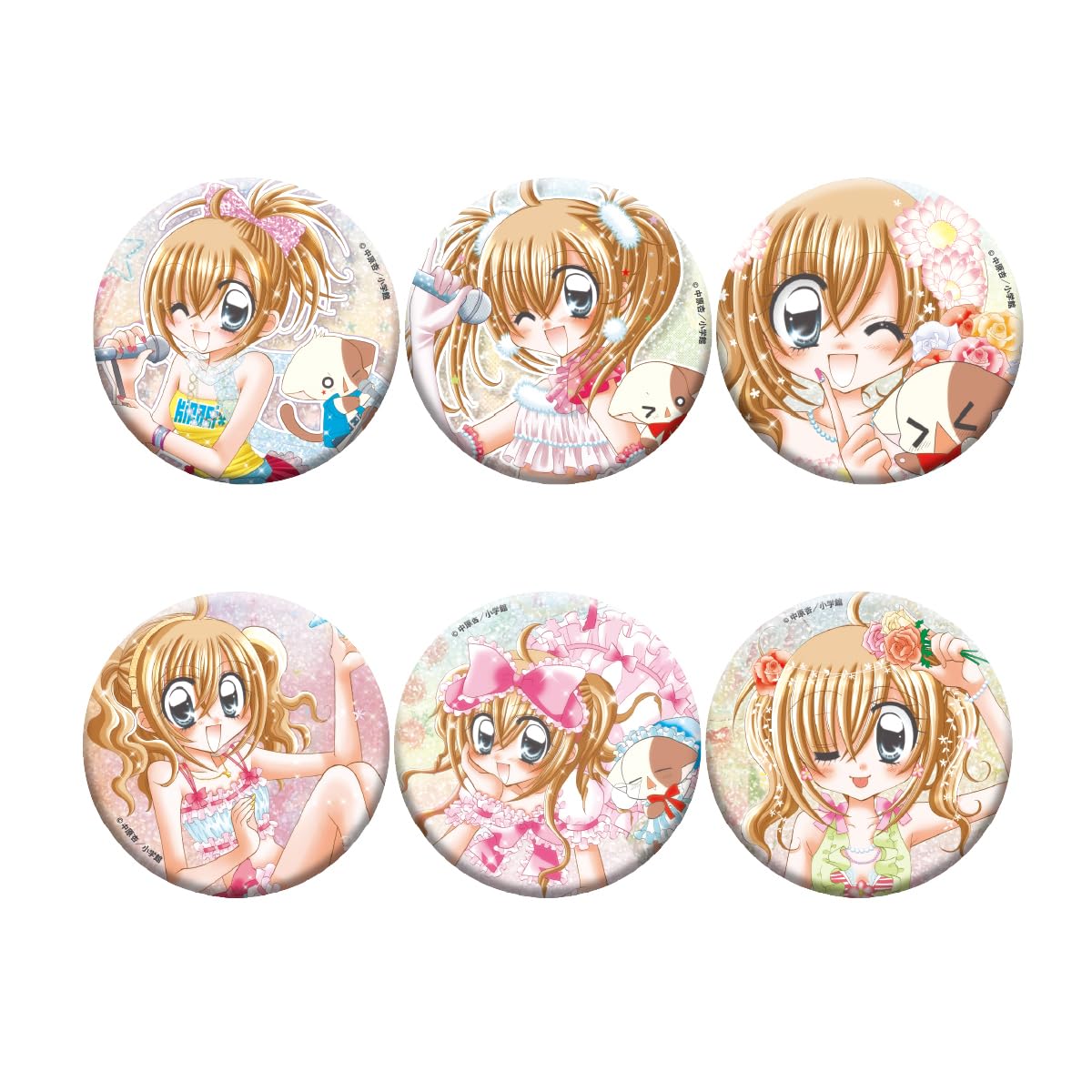 

Блестящий бокс с значками KirarinRevolution 6 штук