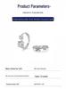 Genuine S925 Sterling Silver Double Diamond Moissanite Earrings Plated In 18K White Gold - Light Luxury Cold Style Hoops & Studs