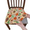 4Pcs Universal Stretch Chair Seat Cover Removable Dirt-resistant Chair Slipcover  Home