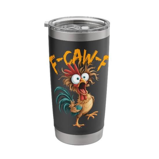Vtipný naštvaný pražič Tumbler 20oz CAW-F Dvoustěnný izolovaný hrnek Personalizovaný jménem Dárek pro kolegy Přátele Sourozence