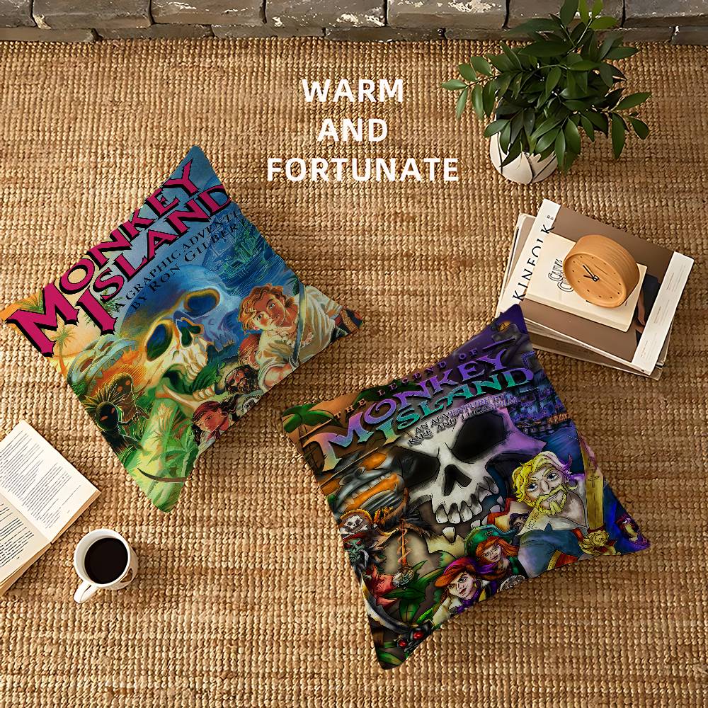 Classic Game The Secret Of Monkey Island Pillow Cover Design Cushion Cover Decor Holiday Decorati